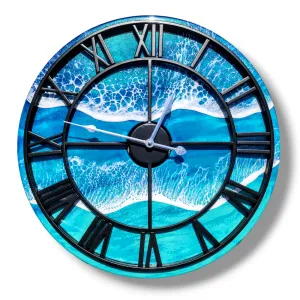 Floating Wave 20" Clock