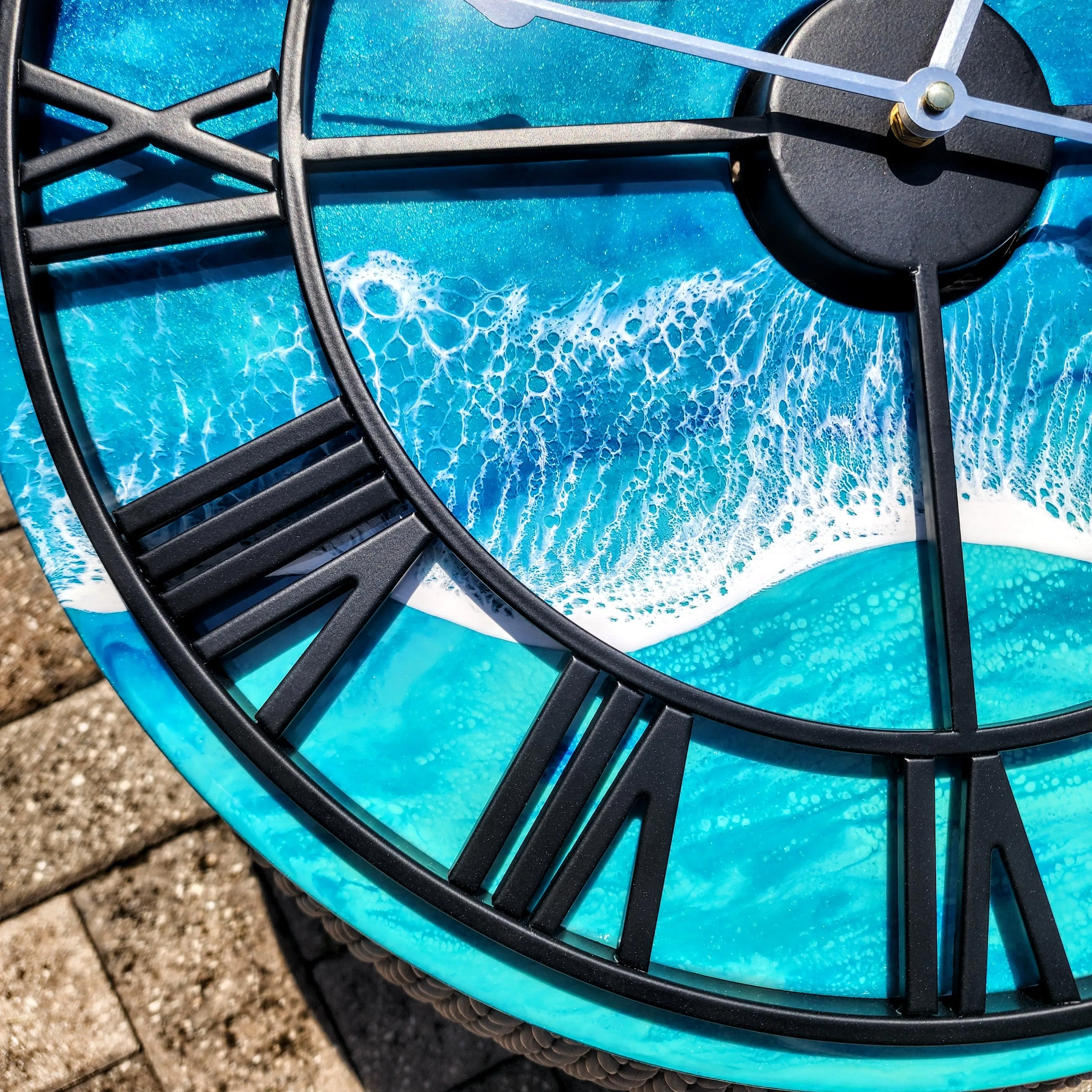 Floating Wave 20" Clock