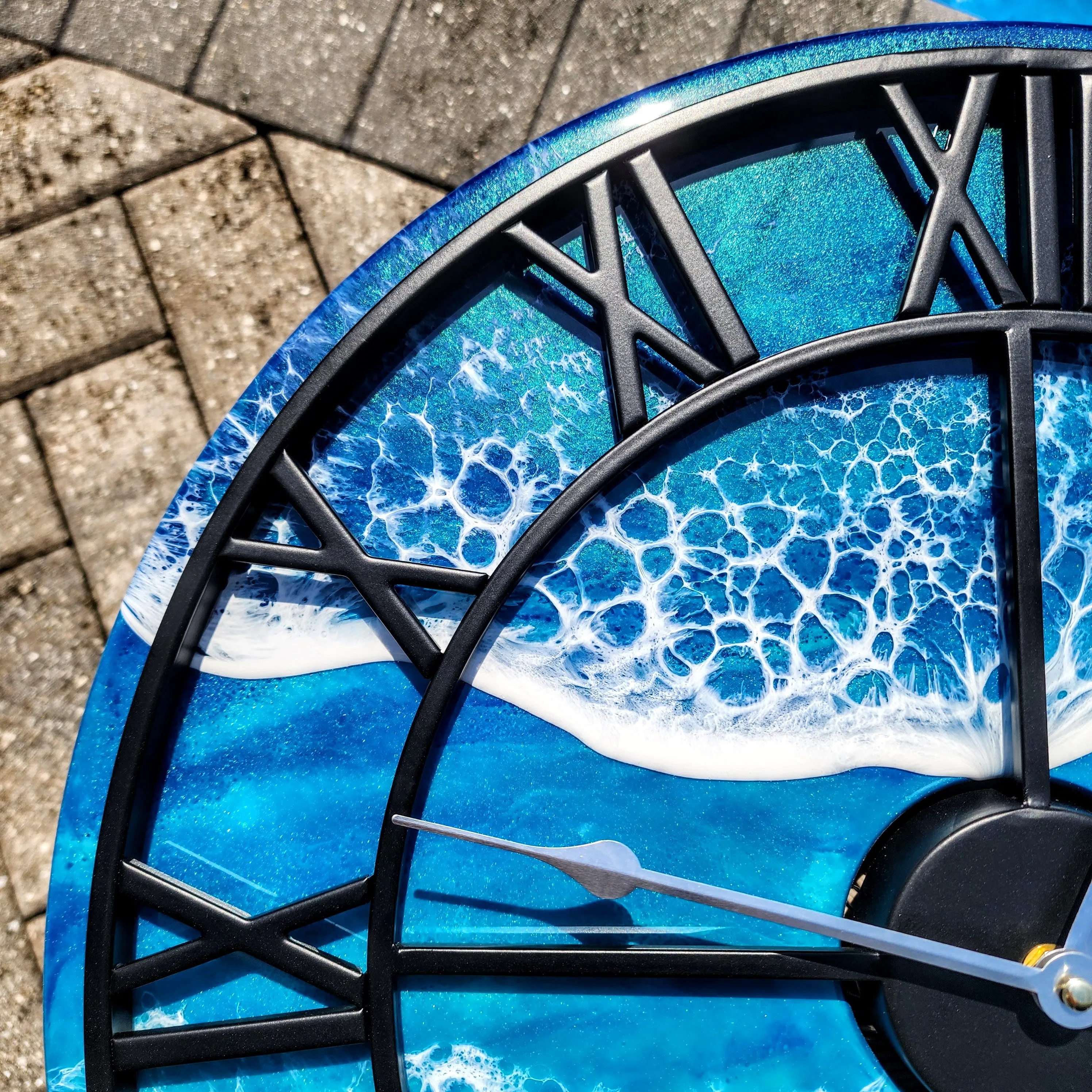 Floating Wave 20" Clock