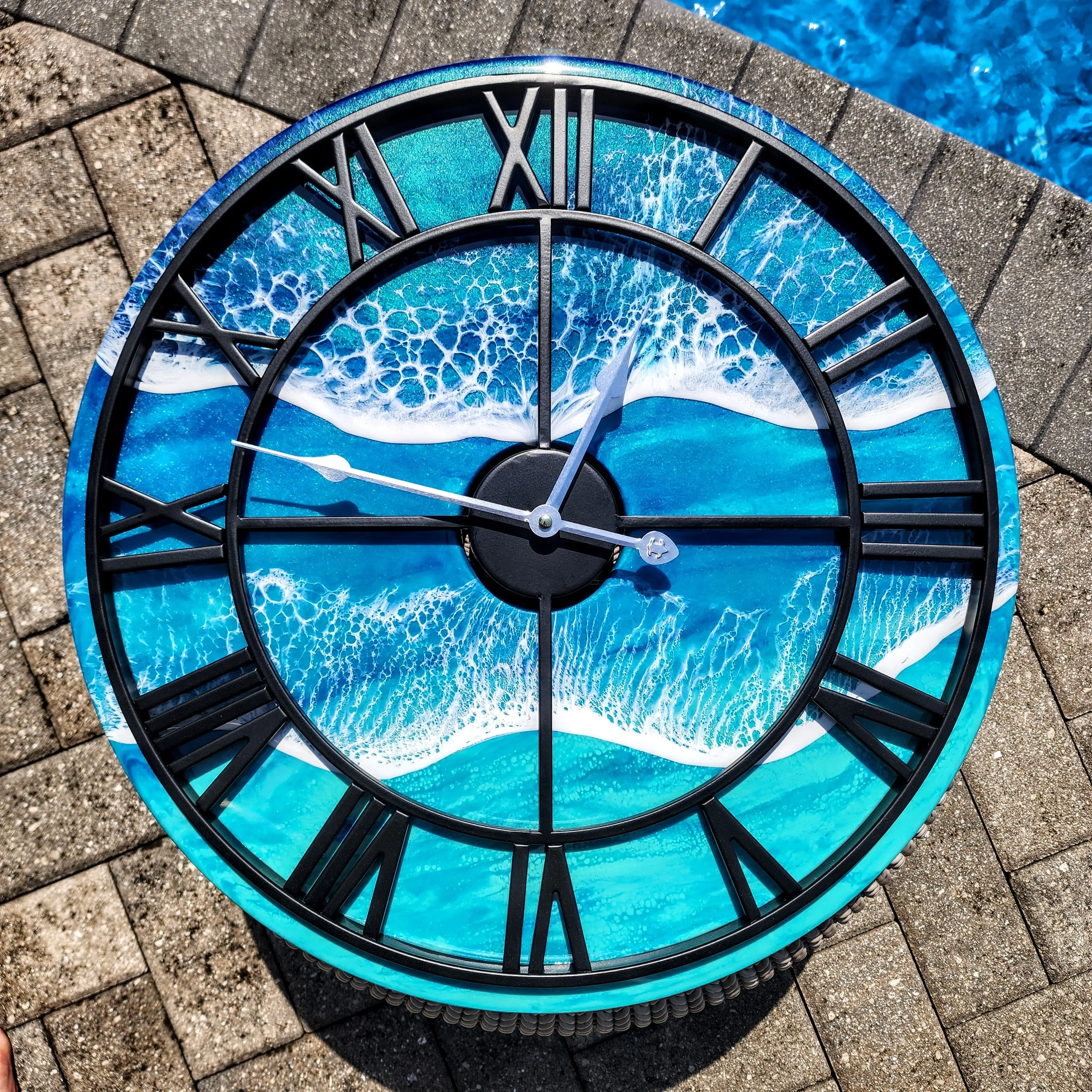Floating Wave 20" Clock