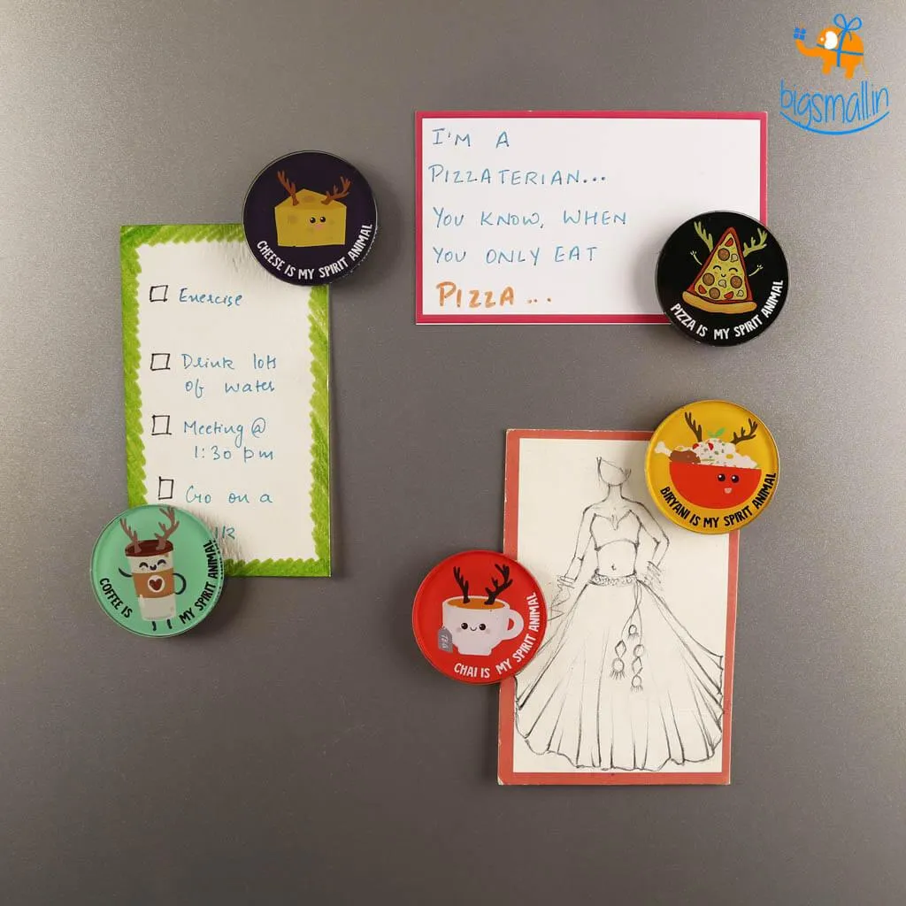 Food Is My Spirit Animal Fridge Magnets