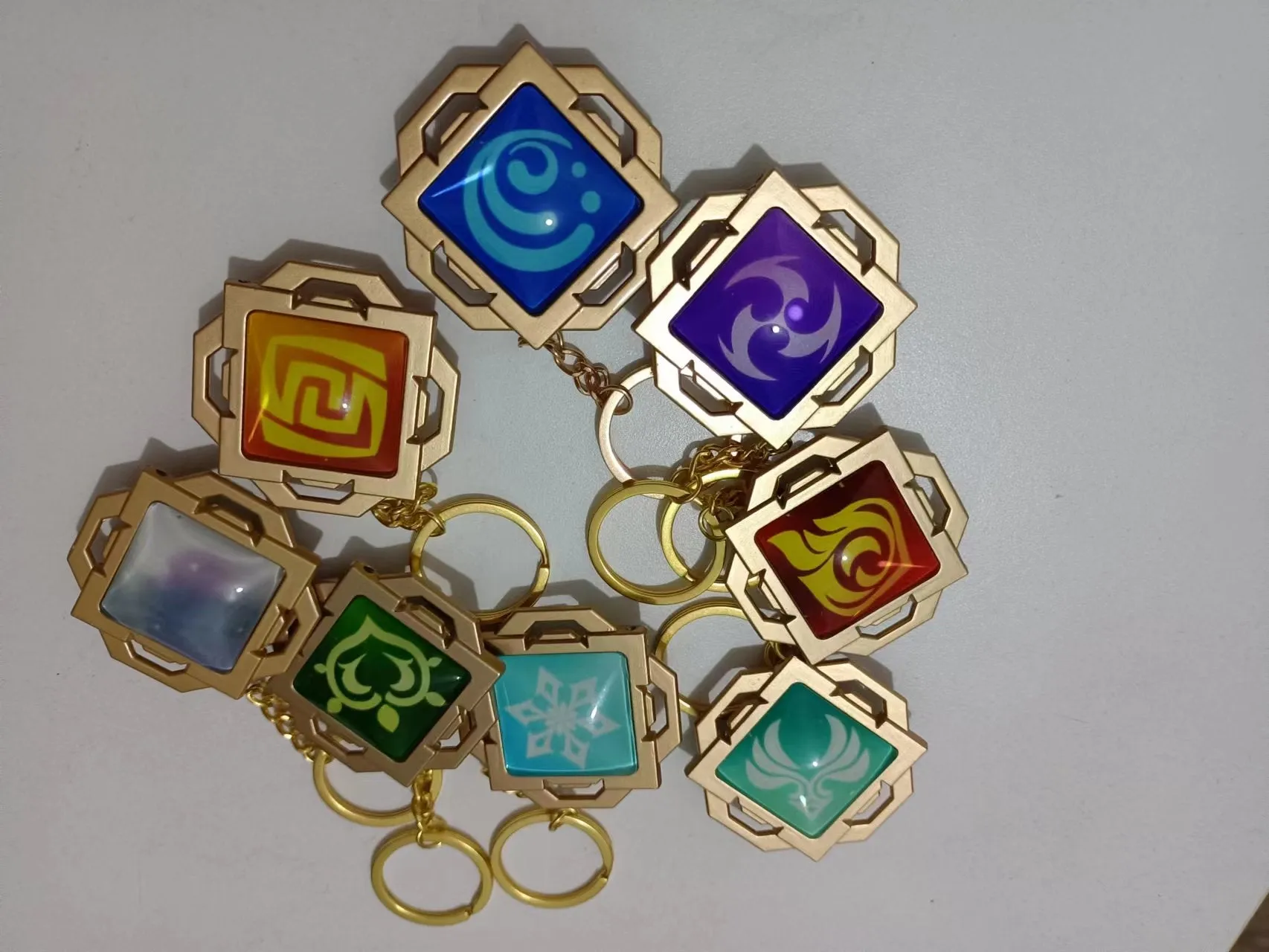 Genshin Impact Vision Keychains