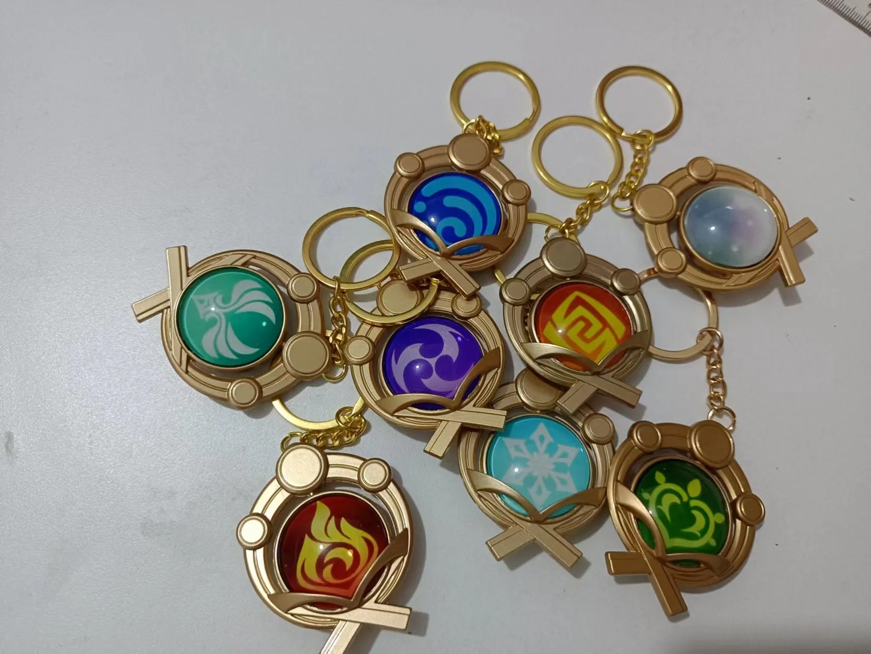 Genshin Impact Vision Keychains