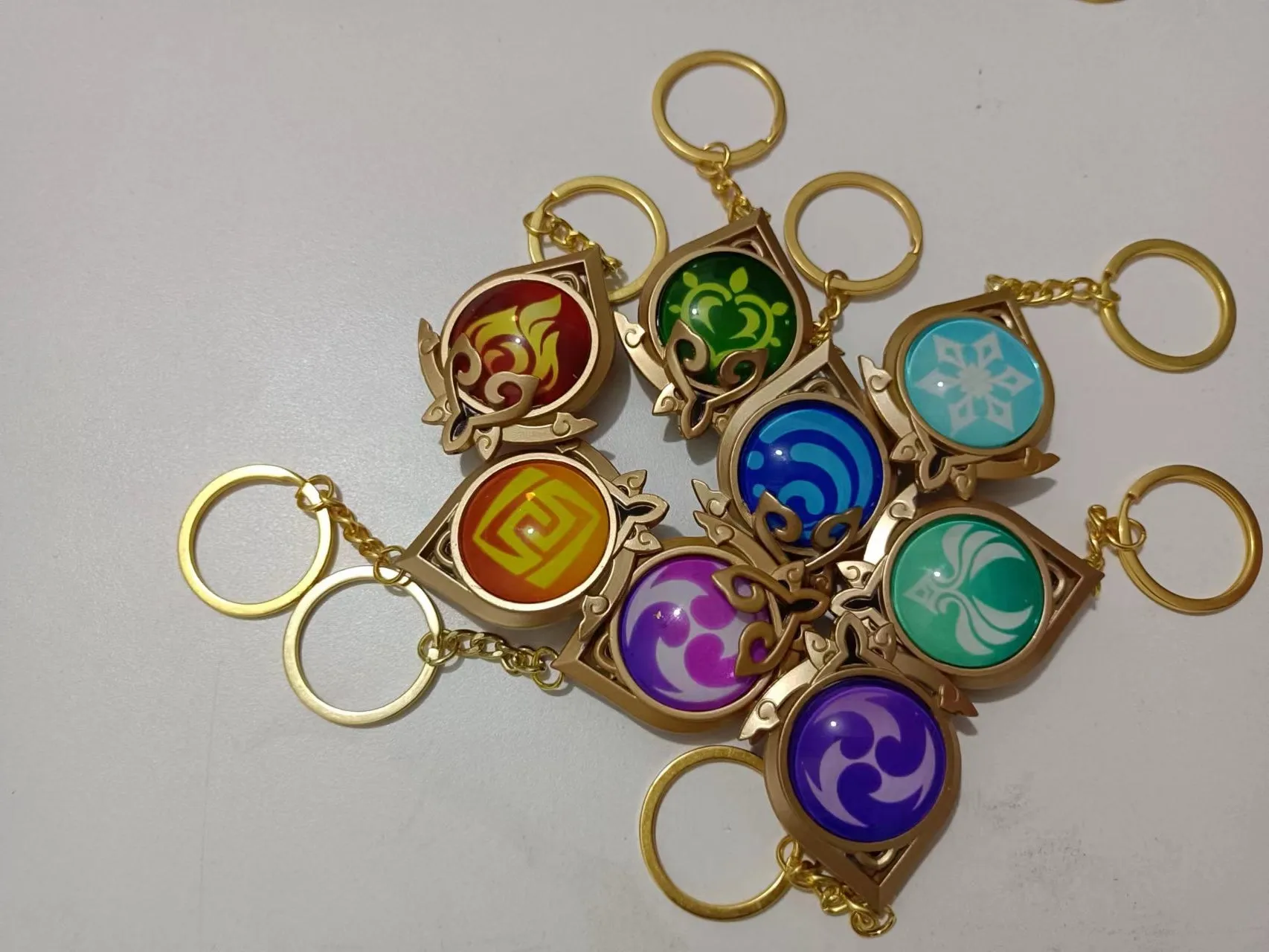 Genshin Impact Vision Keychains