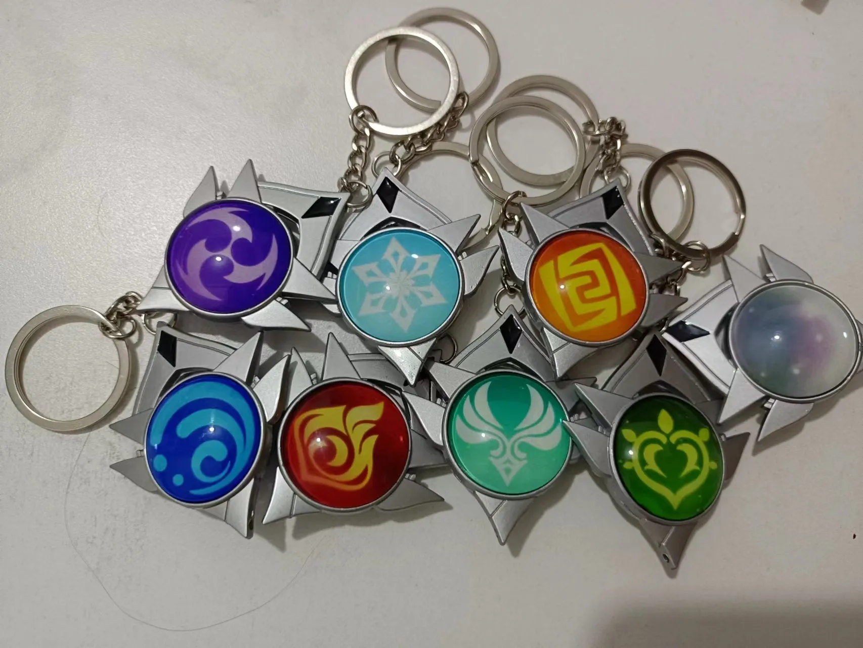Genshin Impact Vision Keychains