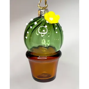 Glass Cactus Ornament by Sage Churchill-Foster, Sage Studios