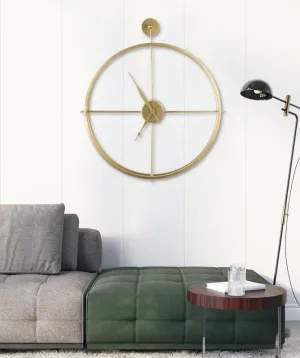 Gold Round Wall Clock