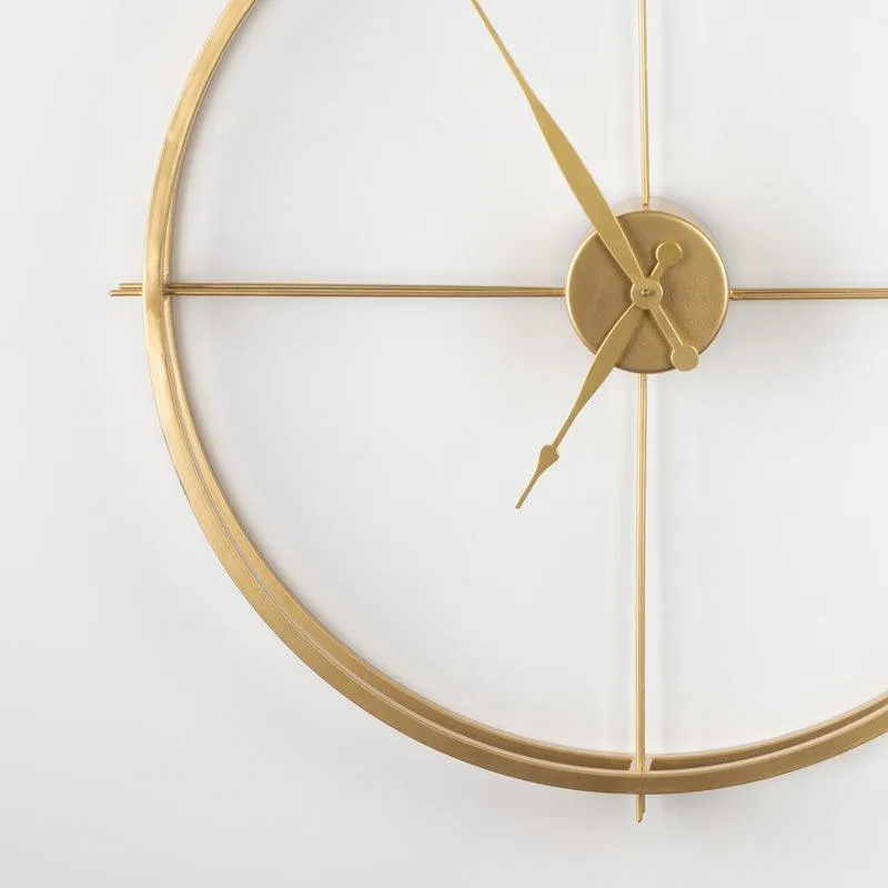 Gold Round Wall Clock