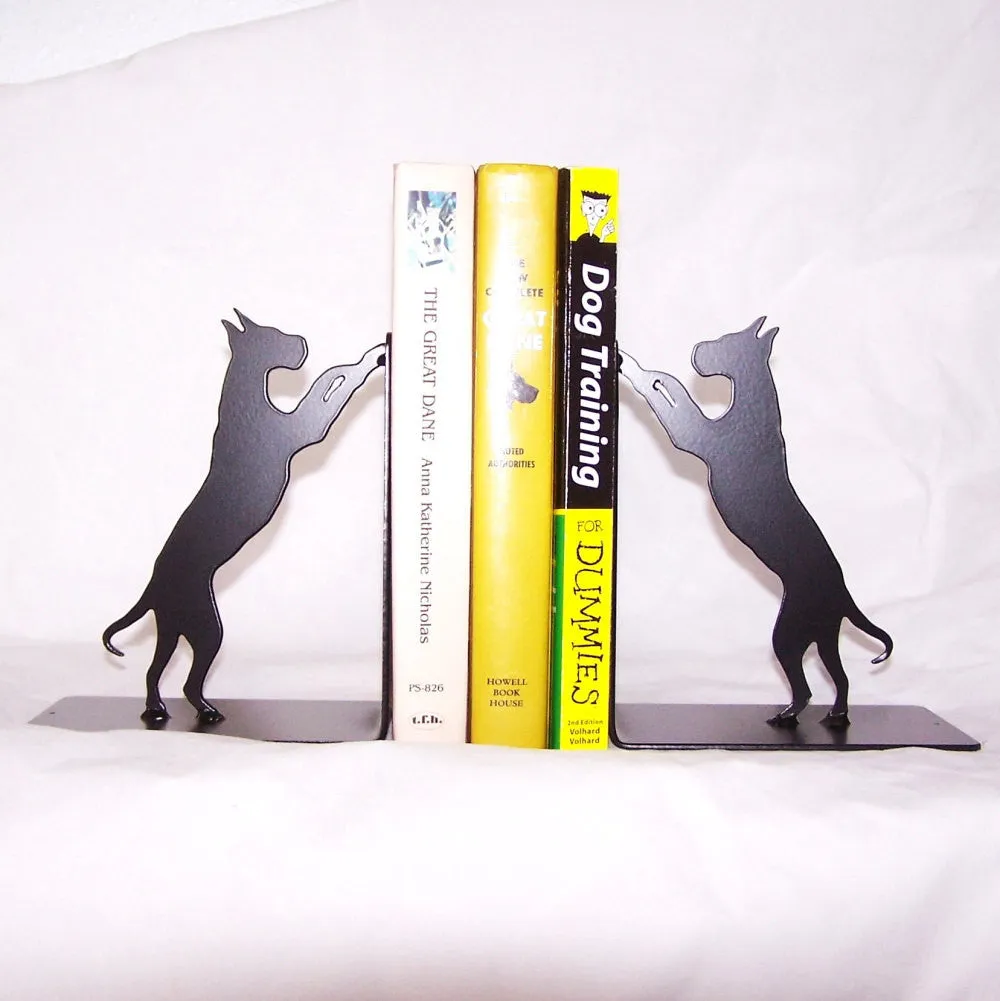 Great Dane Metal Art Bookends