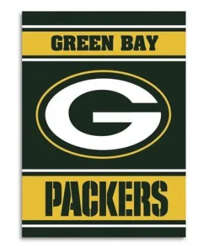 Green Bay Packers NFL Football Premium 2-Sided Indoor Outdoor Polyester Flag Banner Sign