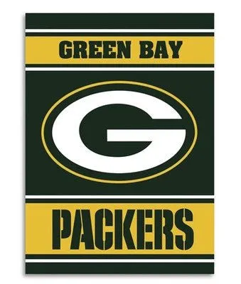 Green Bay Packers NFL Football Premium 2-Sided Indoor Outdoor Polyester Flag Banner Sign