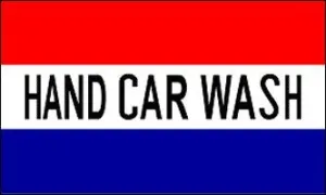 Hand Car Wash 3'x5' Polyester Flag Banner Sign