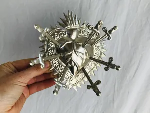 Hojalata Milagro Heart. Nickel