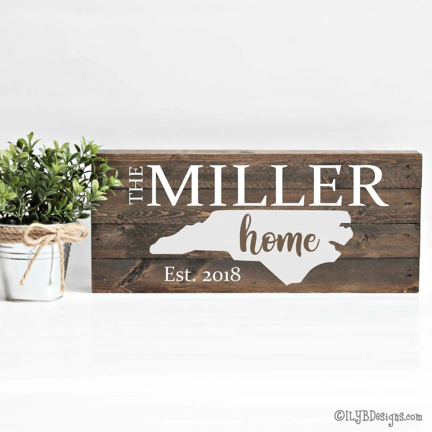HOME STATE sign STATE HOME ESTABLISHED sign FAMILY ESTABLISHED sign PAINTED WOOD sign