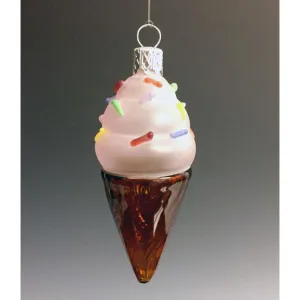 Ice Cream Glass Ornament by Sage Churchill-Foster, Sage Studios