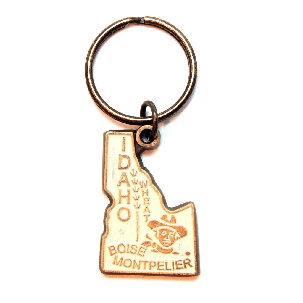 Idaho Keychain - High Quality Thick Metal State Love Key Ring