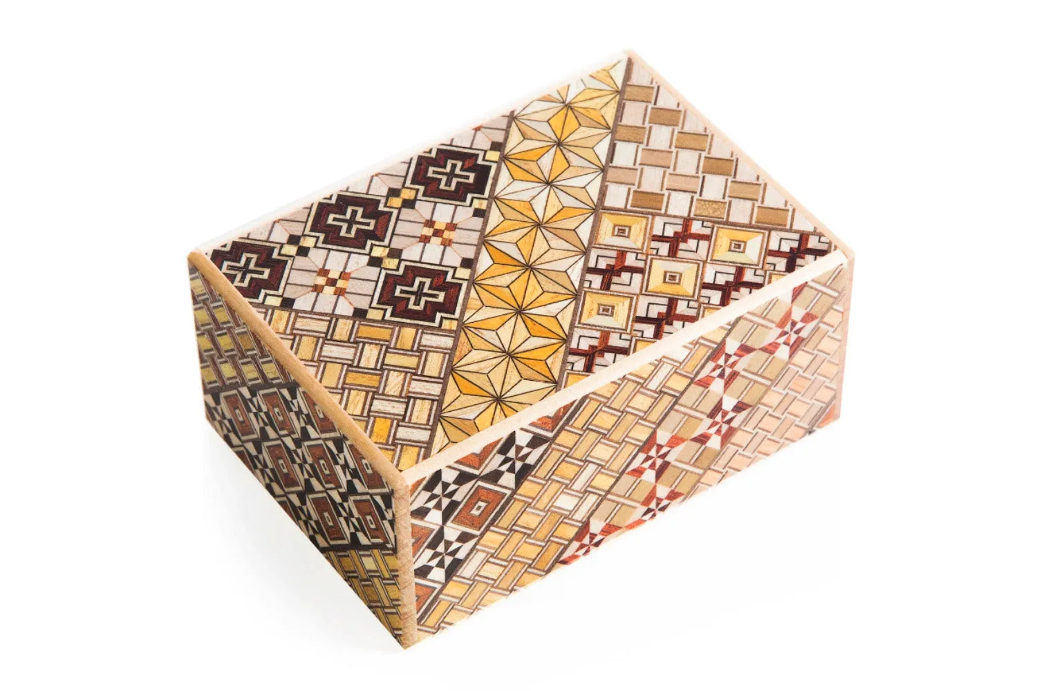 Japanese Secret Puzzle Box 4 sun 10 steps - Himitsu Bako