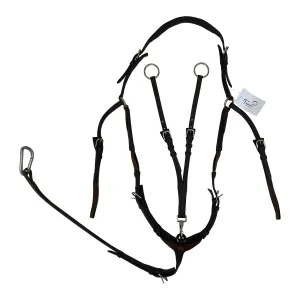 Kavalkade Everyday Oiled Leather 3-Point Breastplate in Brown - Full