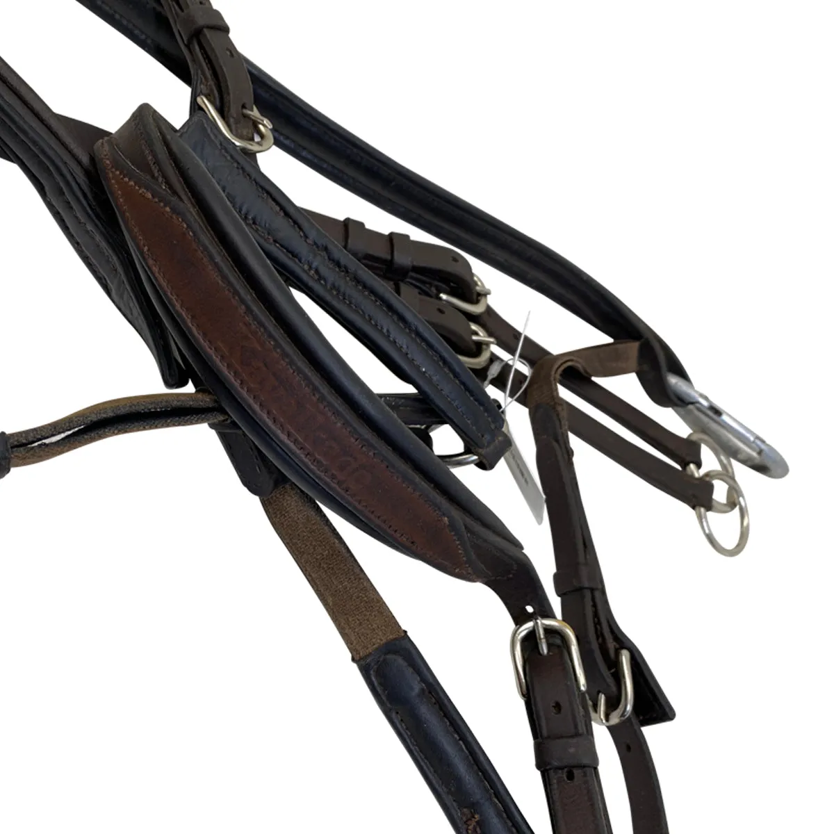 Kavalkade Everyday Oiled Leather 3-Point Breastplate in Brown - Full