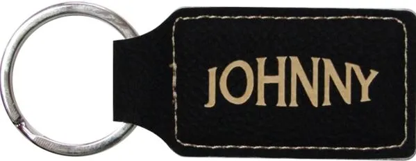 Keychain Leather Rectangle