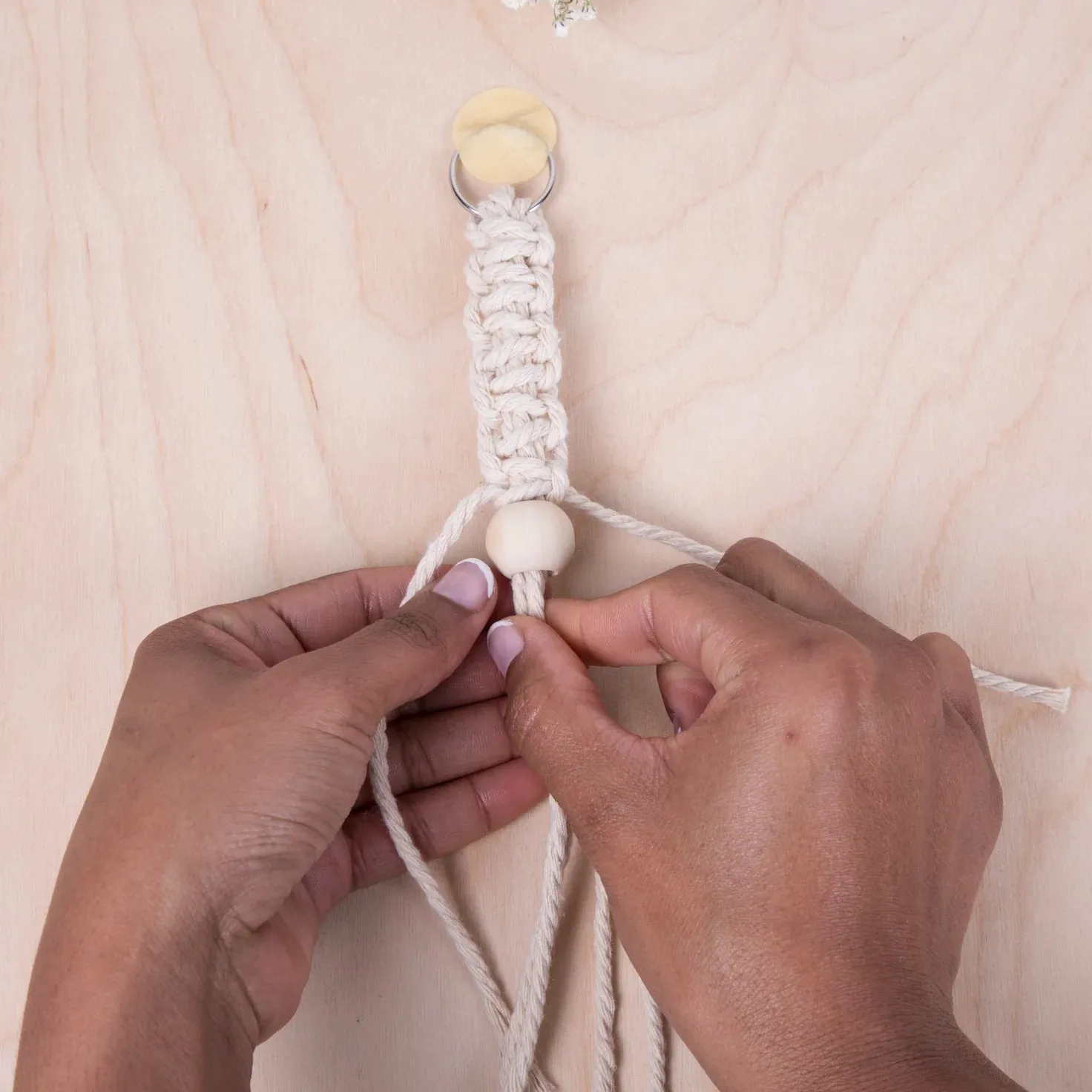 Kikkerland Crafters Macrame Keychain Kit