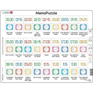 Larsen Clocks Memopuzzle Frame Tray Puzzle