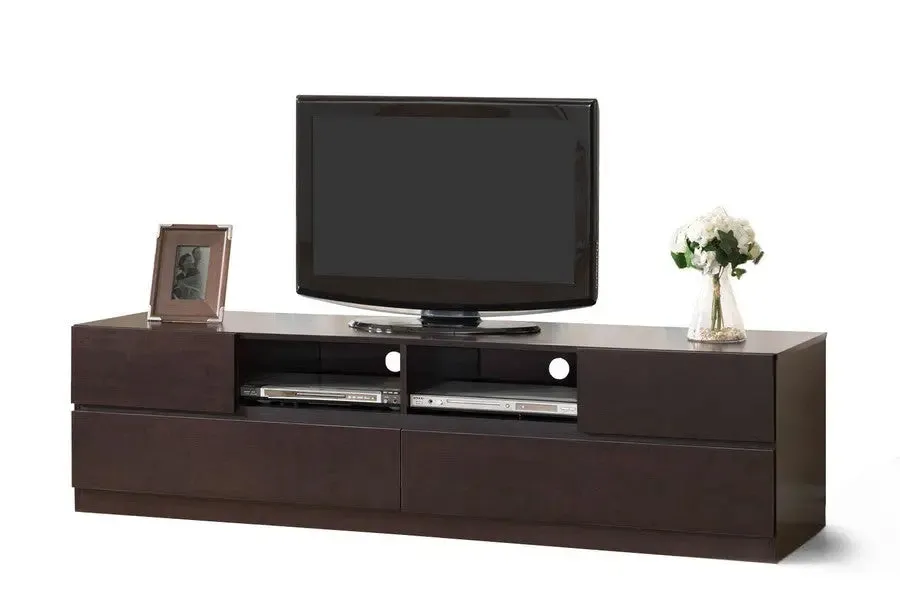 Lovato Dark Brown Modern TV Stand