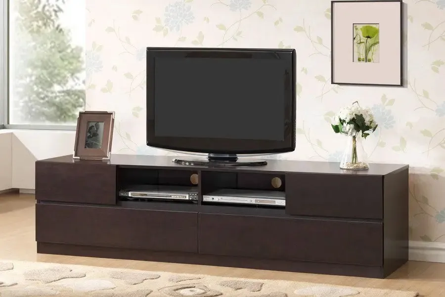 Lovato Dark Brown Modern TV Stand