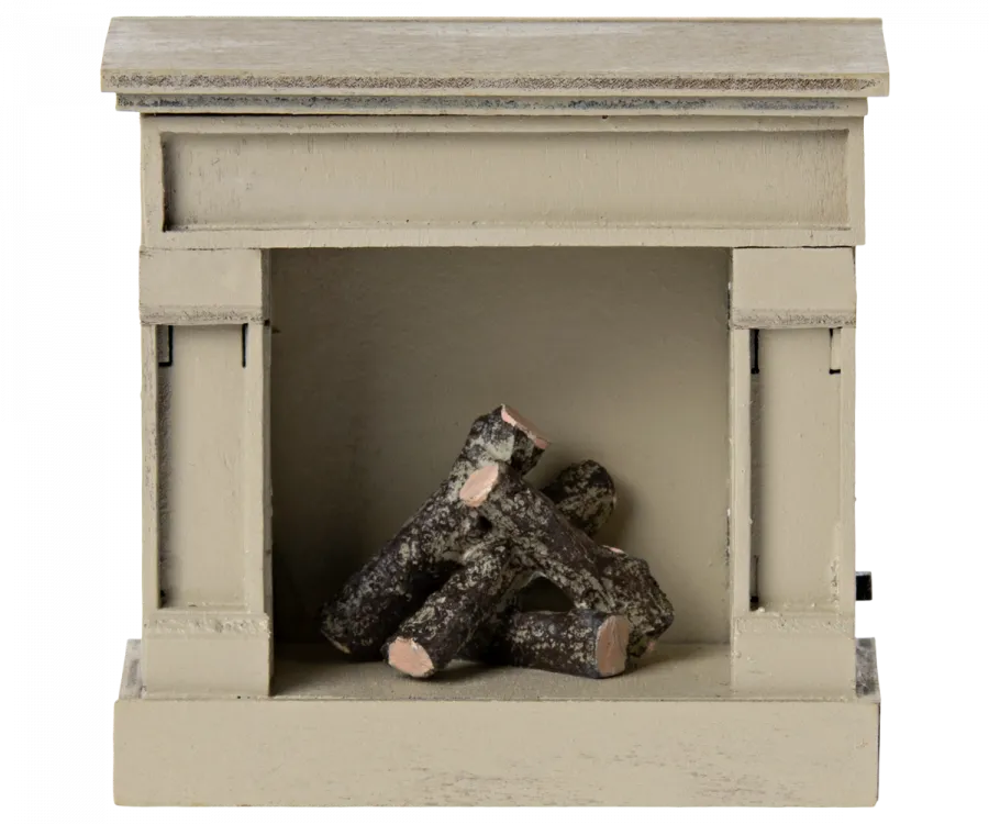 Maileg Miniature Fireplace - Off-White