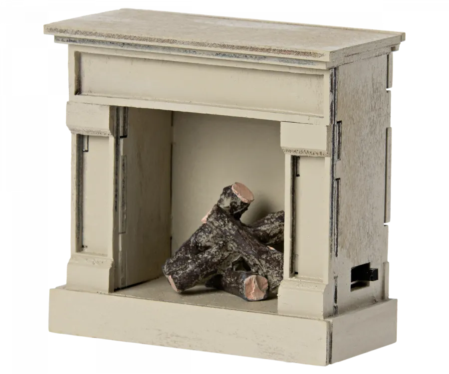 Maileg Miniature Fireplace - Off-White