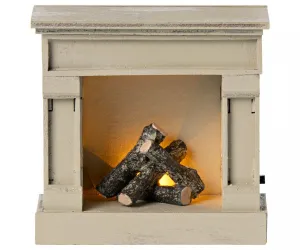 Maileg Miniature Fireplace - Off-White