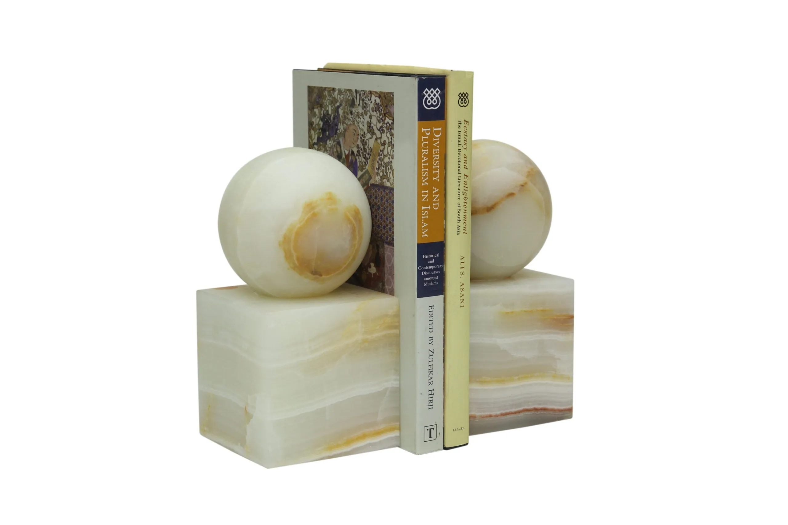 Marble Ball Bookends