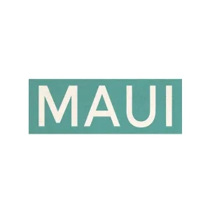 Maui Wood Shape Magnet, Teal