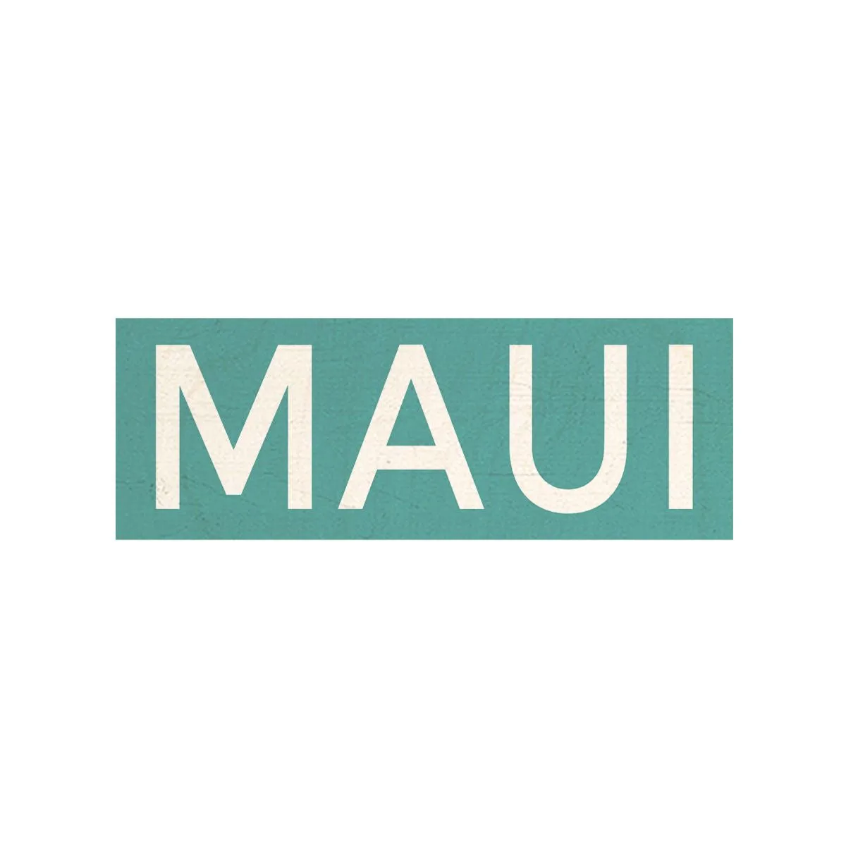 Maui Wood Shape Magnet, Teal