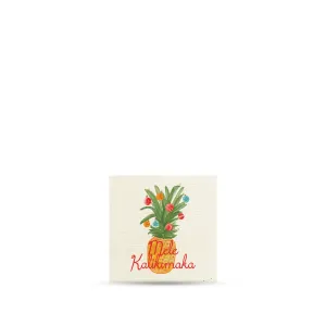 Mele Kalikimaka Pineapple Balls 3x3 NAT Magnet