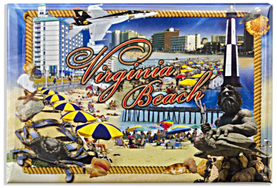 MGVB60 Magnet Photo Virginia Beach Montage