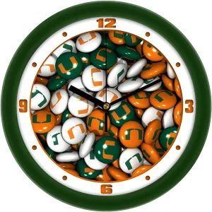 Miami Hurricanes Wall Clock - Candy