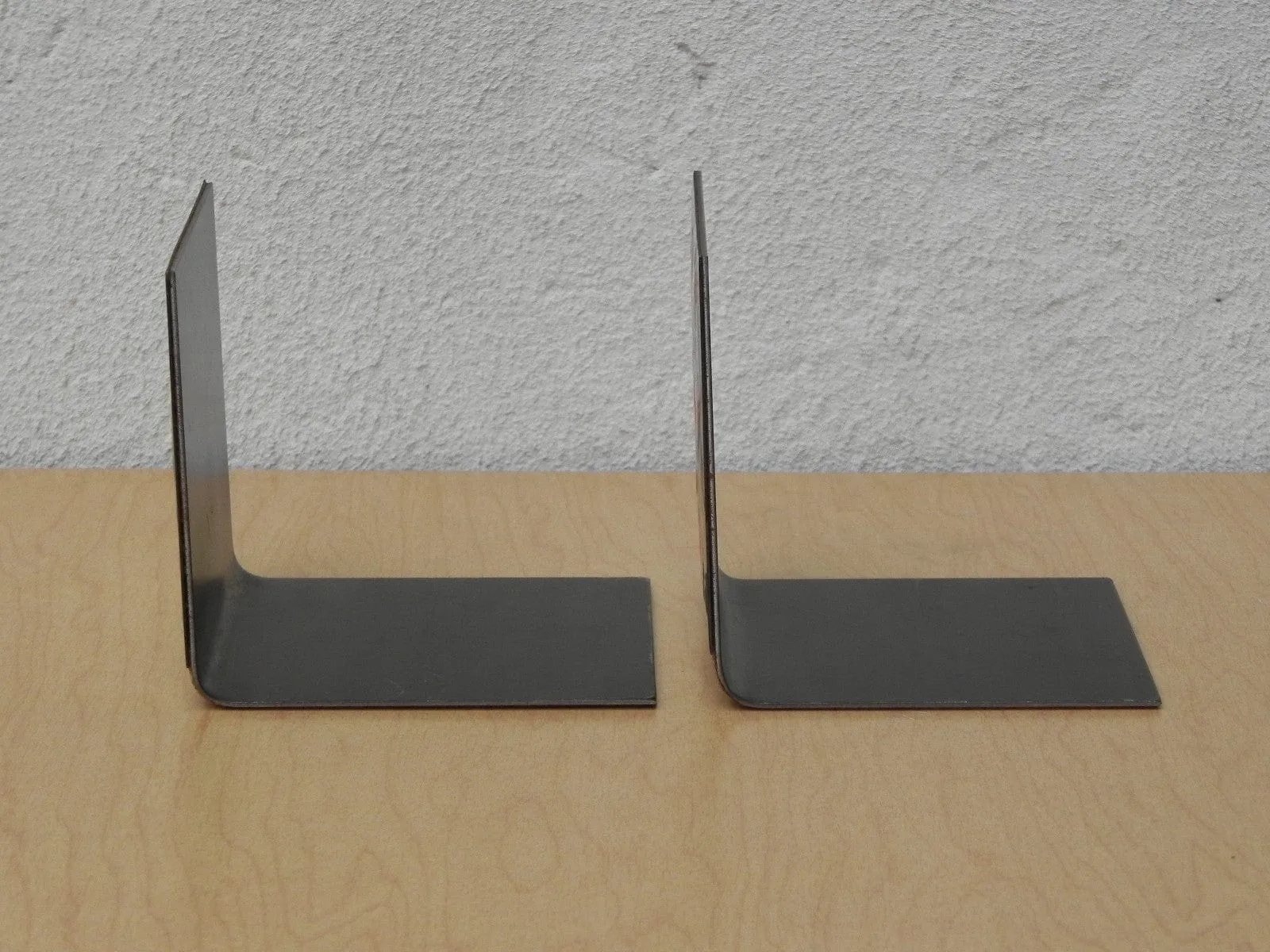 Modern Orange Brown Gold Enameled Copper Bookends