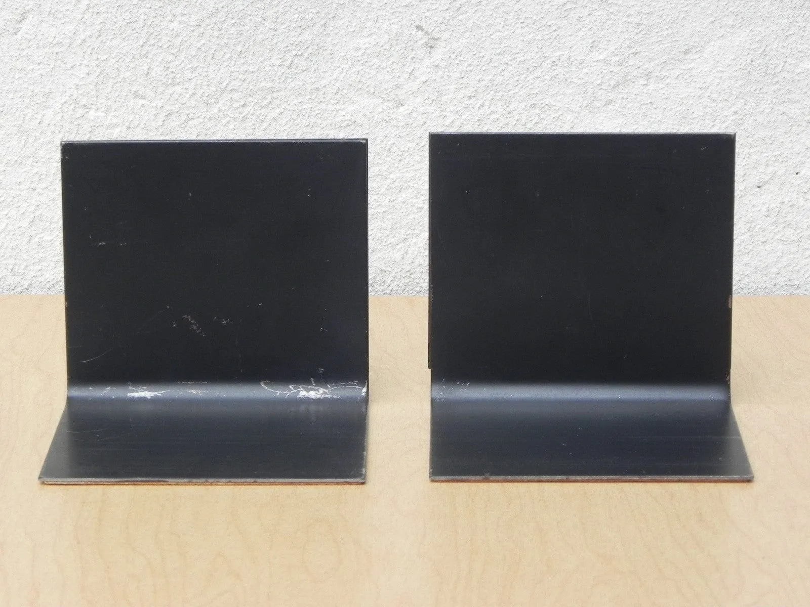Modern Orange Brown Gold Enameled Copper Bookends