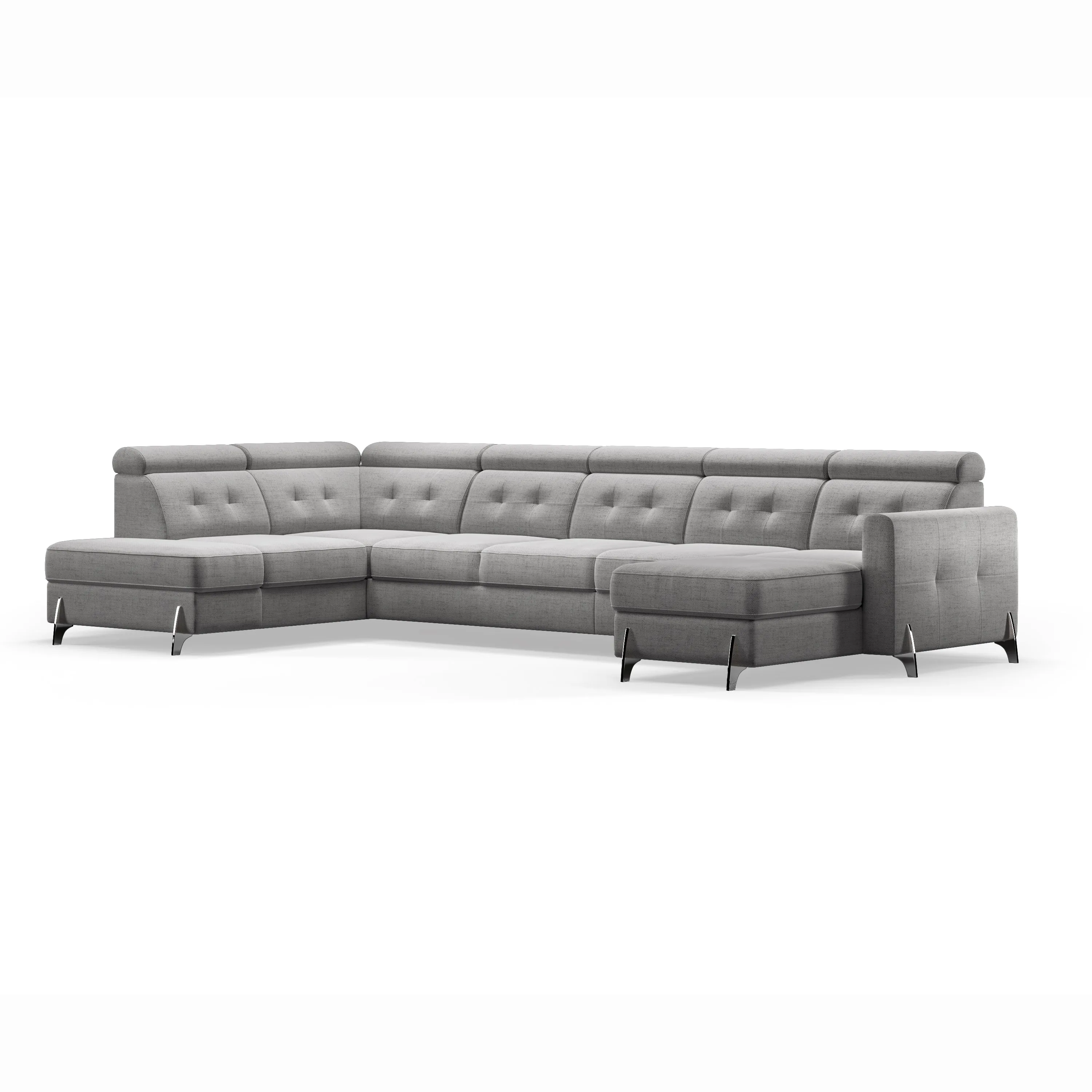 MONACO XL  147.5"x 80.5"x 69" Wide Sleeper Sectional with Storage