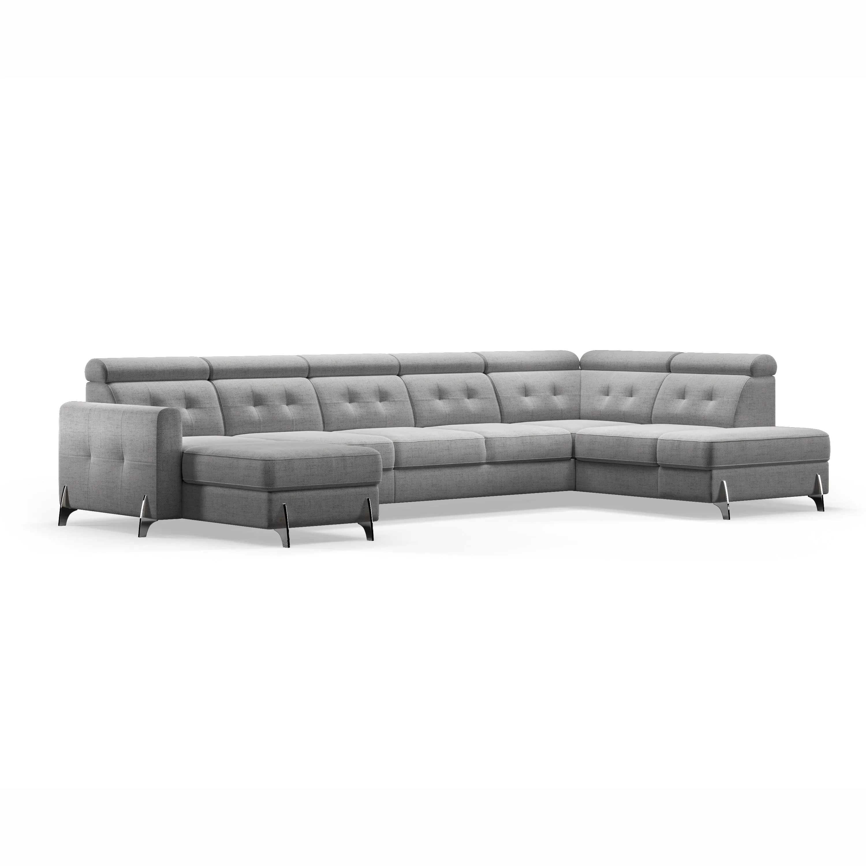 MONACO XL  147.5"x 80.5"x 69" Wide Sleeper Sectional with Storage