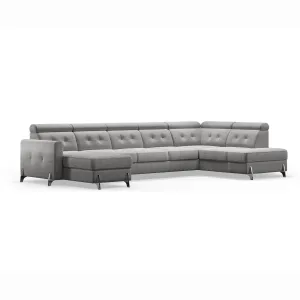 MONACO XL  147.5"x 80.5"x 69" Wide Sleeper Sectional with Storage
