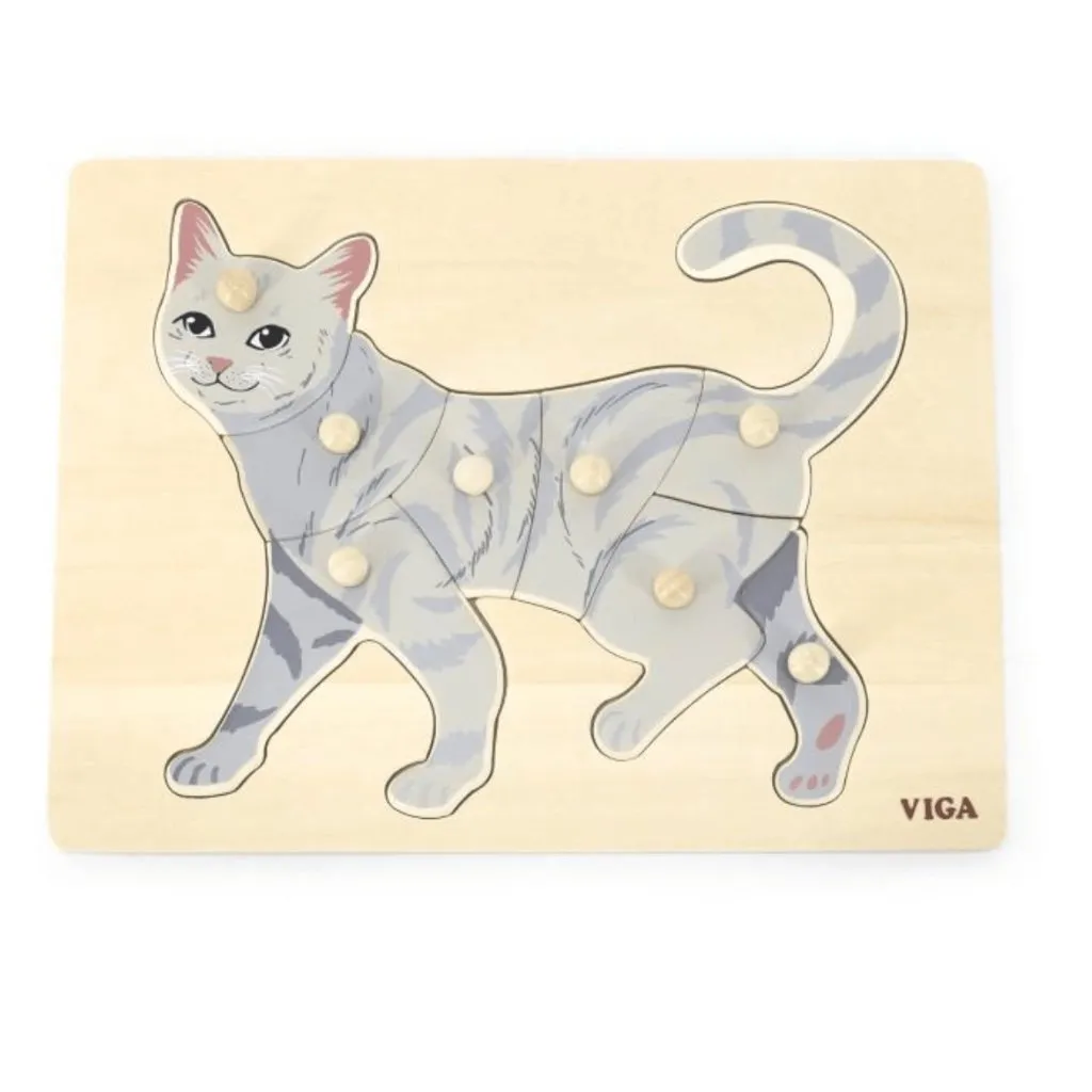 Montessori Cat Puzzle 8 Pieces