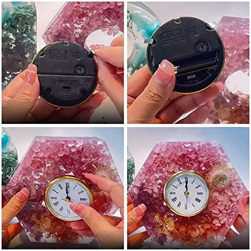 MYADDICTION Clocks Silicone Models Desk Clocks Resin Models Decor Resin Casting Rectangular Crafts | Multi-Purpose Craft Supplies | Crafting Pieces | Resin Craft Molds & Supplies