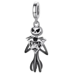 Nightmare Skeleton Charm - 925 Sterling Silver