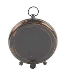 NORVILLE® Antique Wooden Table Clock for Home Decor, Office Desk, Study Table Decorative