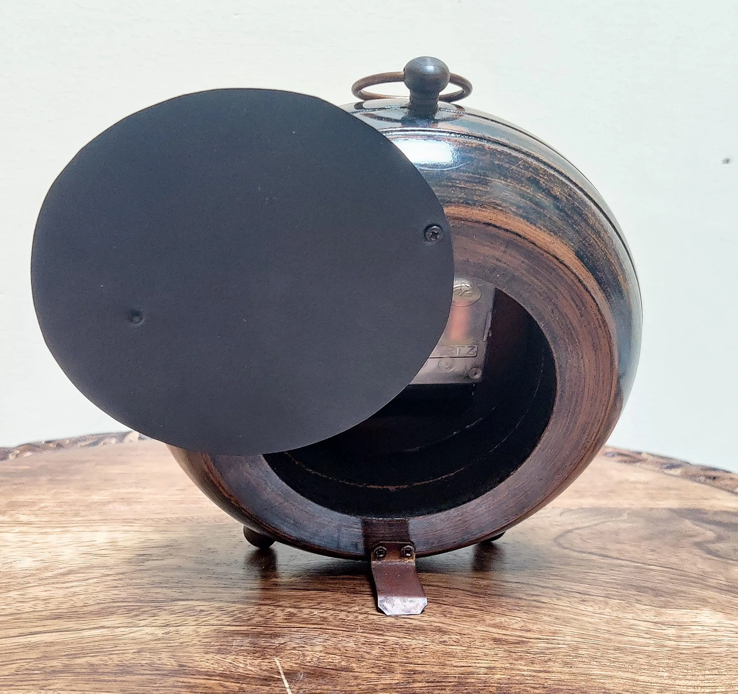 NORVILLE™ Antique Wooden Table Clock for Home Decor, Office Desk Watch, Study Table, Showpeice, Decorative & Gift Item