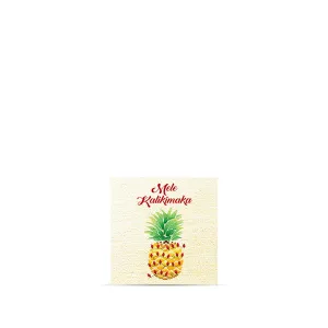 Pineapple Lights Mele Kalikimaka Magnet