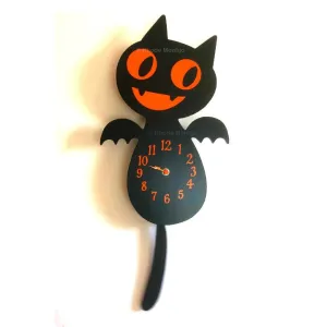 "BAT CAT CLOCK- (Will return for the holidays!)