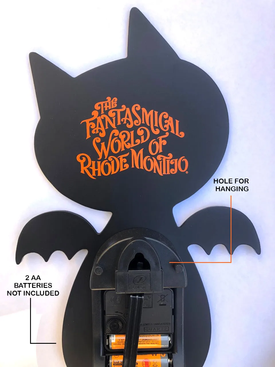 "BAT CAT CLOCK- (Will return for the holidays!)